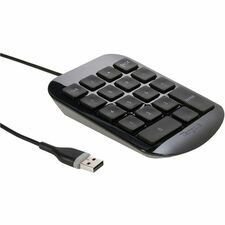 Targus Numeric Keypad - Cable Connectivity - USB Interface - ChromeOS - PC, Mac - Black