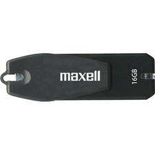 Maxell 16GB 360 503203 USB 2.0 Flash Drive - 16 GB - USB 2.0 - Black - 1 Each