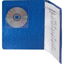 Adhesive CD Holders - 5 pack - Sleeve - Slide Insert - Polyvinyl Chloride (PVC) - Clear - 1 CD/DVD