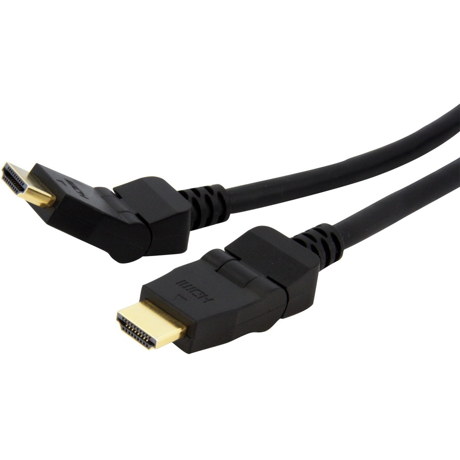 Sequel Alligevel Erfaren person StarTech.com 6ft Swivel HDMI Cable, 4K 30Hz High Speed Rotating UHD HDMI  Cord, HDMI 1.4 Pivot Cable with 180° Swivel Connector M/M - 6ft/1.83m HDMI  1.4b cable; 4K (3840x2160p 30H)/Full HD 1080p/10.2