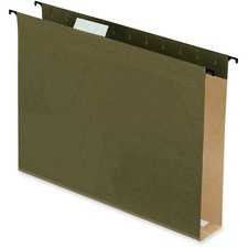 Pendaflex SureHook Letter Recycled Hanging Folder - 2" Folder Capacity - 8 1/2" x 11" - Green - 10% Recycled - 20 / Box
