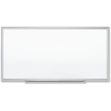 Quartet Marker Board - 96" (8 ft) Width x 48" (4 ft) Height - White Surface - Aluminum Frame - Magnetic - Durable, Stain Resistant, Ghost Resistant, Dent Resistant, Scratch Resistant - 1 Each