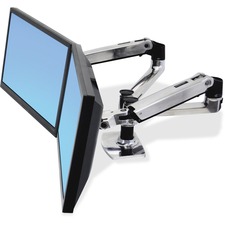 Ergotron 45-245-026 Mounting Arm for Flat Panel Display - Silver - 27" Screen Support - 18.14 kg Load Capacity - 75 x 75, 100 x 100 - VESA Mount Compatible
