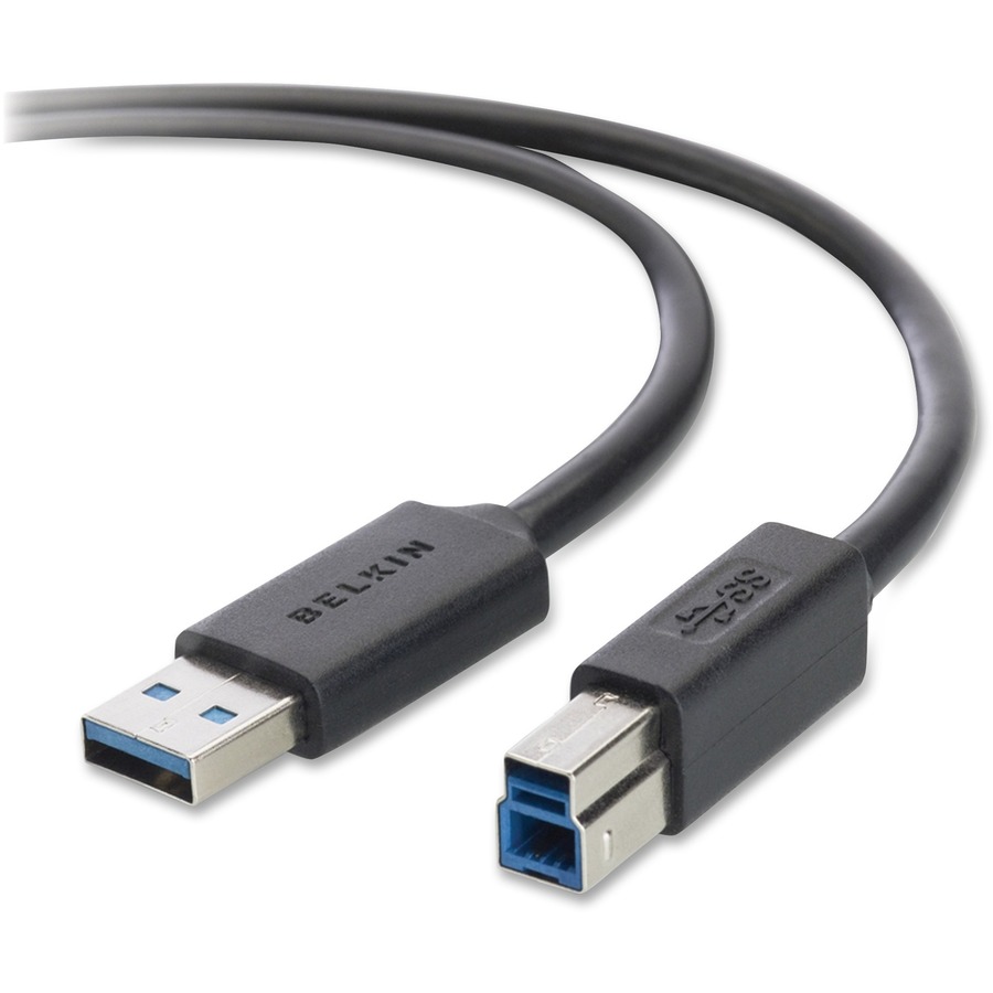 Belkin SuperSpeed USB 3.0 Cable - 10 ft USB Data Transfer Cable for Printer, Scanner, Portable Hard Drive, Keyboard - First x 9-pin USB 3.0 A - Male -