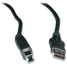 Exponent Microport 57546 USB Cable Adapter - 10 ft USB Data Transfer Cable - First End: 1 x USB 2.0 Type A - Male - Second End: 1 x USB 2.0 Type B - Male - Black - 1 Each