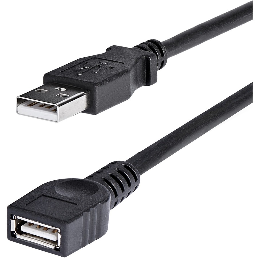 Mærkelig Stærk vind ecstasy StarTech.com 6 ft Black USB 2.0 Extension Cable A to A - M/F - Extends the  length your current USB device cable by 6 feet - 6ft usb extension cable -  6ft