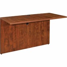 Lorell Essentials Series Bridge - 41.4" x 23.6"29.5" - Finish: Cherry, Laminate - Grommet, Modesty Panel, Cord Management - For Office