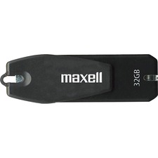 Maxell 32GB 360 503204 USB 2.0 Flash Drive - 32 GB - USB 2.0 - Black - Lifetime Warranty - 1 Each