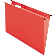 Pendaflex SureHook 6153CRED Legal Recycled Hanging Folder - 8 1/2" x 14" - Red - 10% Recycled - 20 / Box
