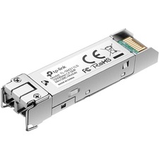 TP-Link MiniGBIC Module - For Data Networking, Optical Network - 1 x LC/UPC Duplex 1000Base-LX Network - Optical Fiber - 9/125 µm - Single-mode - 1.25 Gigabit Ethernet - 1000Base-LX - Hot-swappable