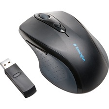 Kensington 2.4GHZ Wireless Optical Mouse - Optical - Wireless - Radio Frequency - 2.40 GHz - Black - 1 Pack - USB - 1200 dpi - Scroll Wheel - Right-handed - 2