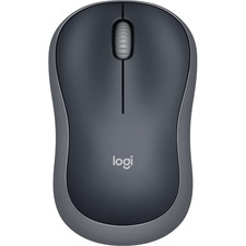 Logitech M185 Wireless Mouse, 2.4GHz with USB Mini Receiver, 12-Month Battery Life, 1000 DPI Optical Tracking, Ambidextrous, Compatible with PC, Mac, Laptop (Swift Grey) - Optical - Wireless - 32.81 ft (10000 mm) - Radio Frequency - 2.40 GHz - Silver - 1 