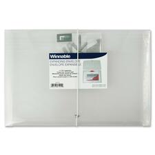 Winnable 322 Legal Expanding File - 8 1/2" x 14" - 300 Sheet Capacity - 1 1/2" Expansion - Poly - Clear - 1 Each