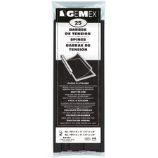 Gemex Tension Bar - 20 x Sheet Capacity - For Legal 8 1/2" x 14 1/64" Sheet - Black - 25 / Pack