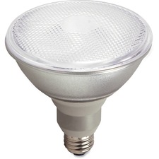Satco 23-watt CFL PAR38 Compact Floodlight - 23 W - 120 V AC - Spiral - PAR38 Size - White Light Color - E26 Base - 10000 Hour - 4400.3°F (2426.8°C) Color Temperature - 82 CRI - Energy Saver - 1 Each