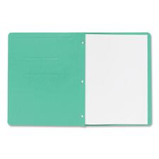 Business Source Letter Report Cover - 8 1/2" x 11" - 100 Sheet Capacity - 3 x Prong Fastener(s) - Card Stock - Green - 25 / Box