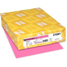 Neenah Astrobrights Paper - Letter - 8 1/2" x 11" - 65 lb Basis Weight - 250 / Pack - FSC - Acid-free, Lignin-free - Pulsar Pink