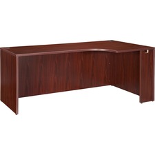 Lorell Essentials Right Rectangular Credenza - 70.9" x 35.4" x 29.5" - Finish: Laminate, Mahogany