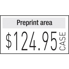 Avery® 1131 Fastening Gun Labels - 0.78" Width 0.44" Length - Permanent Adhesive - Rectangle - White - 2500 labels per roll, 8 rolls per package