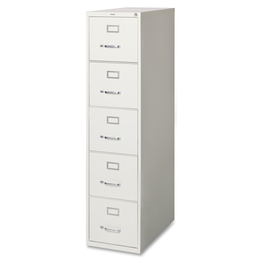 Hid17790 Hirsh File Cabinet 5 Drawer 15 X 26 5 X 61 4 5 X Drawer S For File Letter Vertical Locking Drawer Rust Proof Light Gray Steel Aluminum Recycled Office Supply Hut