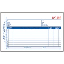 Adams Materials Requisition Form - 50 Sheet(s) - 2 PartCarbonless Copy - 4.50" x 7" Form Size - Yellow, White - Blue Cover - 1 Each