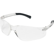 Crews BearKat BK1 Series Safety Glasses With Clear Lens Soft Non-Slip Temple Material - Recommended for: General Purpose, Indoor, Outdoor - Non-Slip Temple, Rugged, Lightweight, Soft, Scratch Resistant, UV Resistant, Comfortable, Flexible, Aadjustable Clip, Wraparound Lens, Secure Fit, ... - One Size Size - Eye Protection - 1 Each