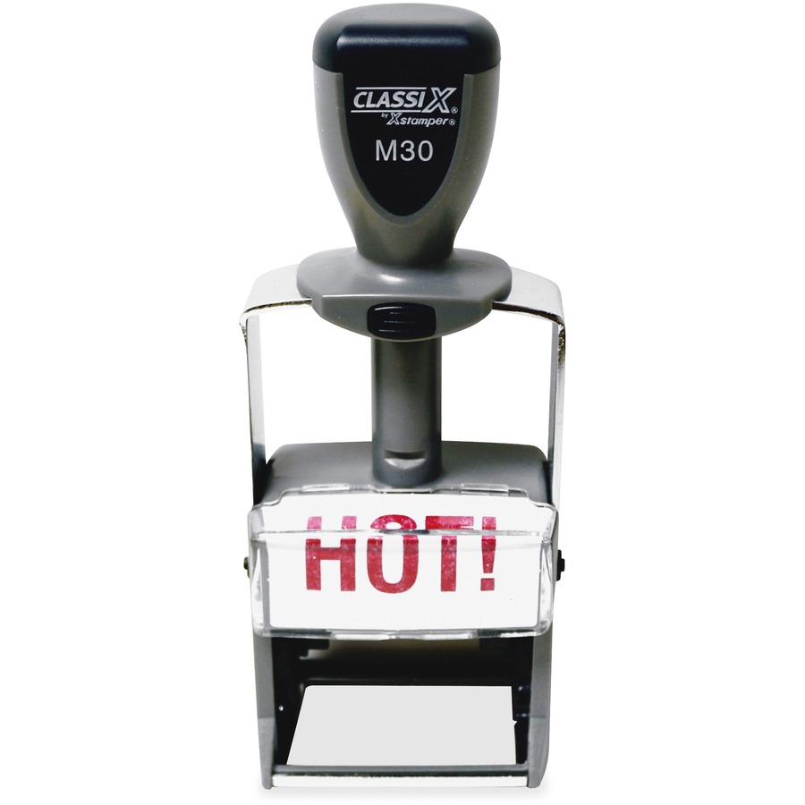 Xstamper ClassiX Selfinking Steel Message Stamp Zerbee