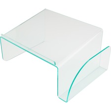 Lorell Phone Stand - 5.50" (139.70 mm) Height x 11" (279.40 mm) Width x 10" (254 mm) Depth - Acrylic - Clear, Green