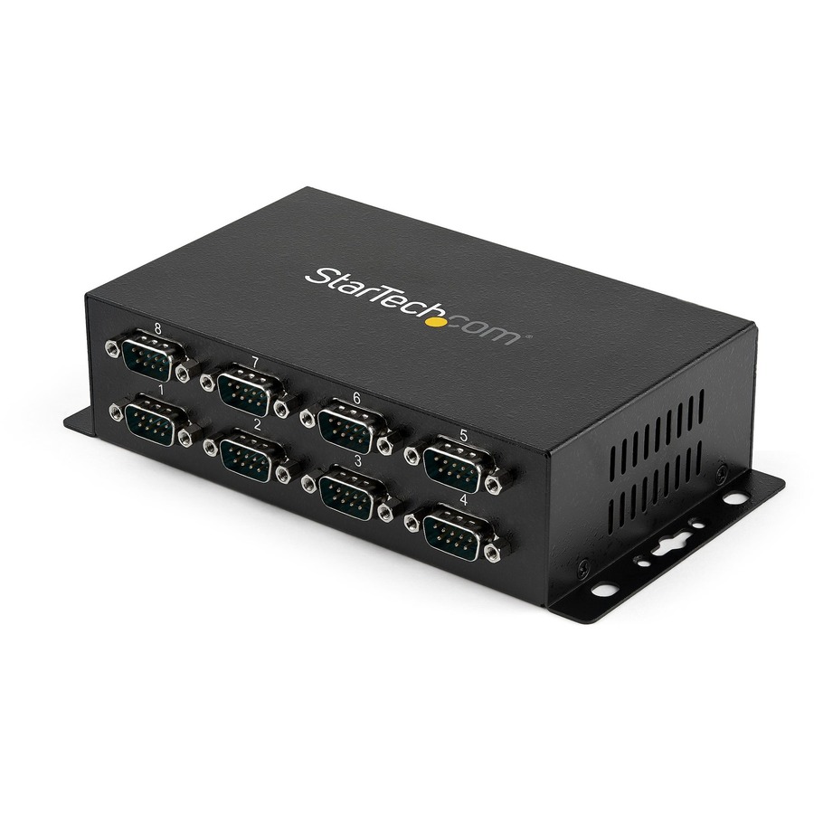 StarTech.com USB to Serial Adapter Hub - 8 Port - Industrial - Wall ...