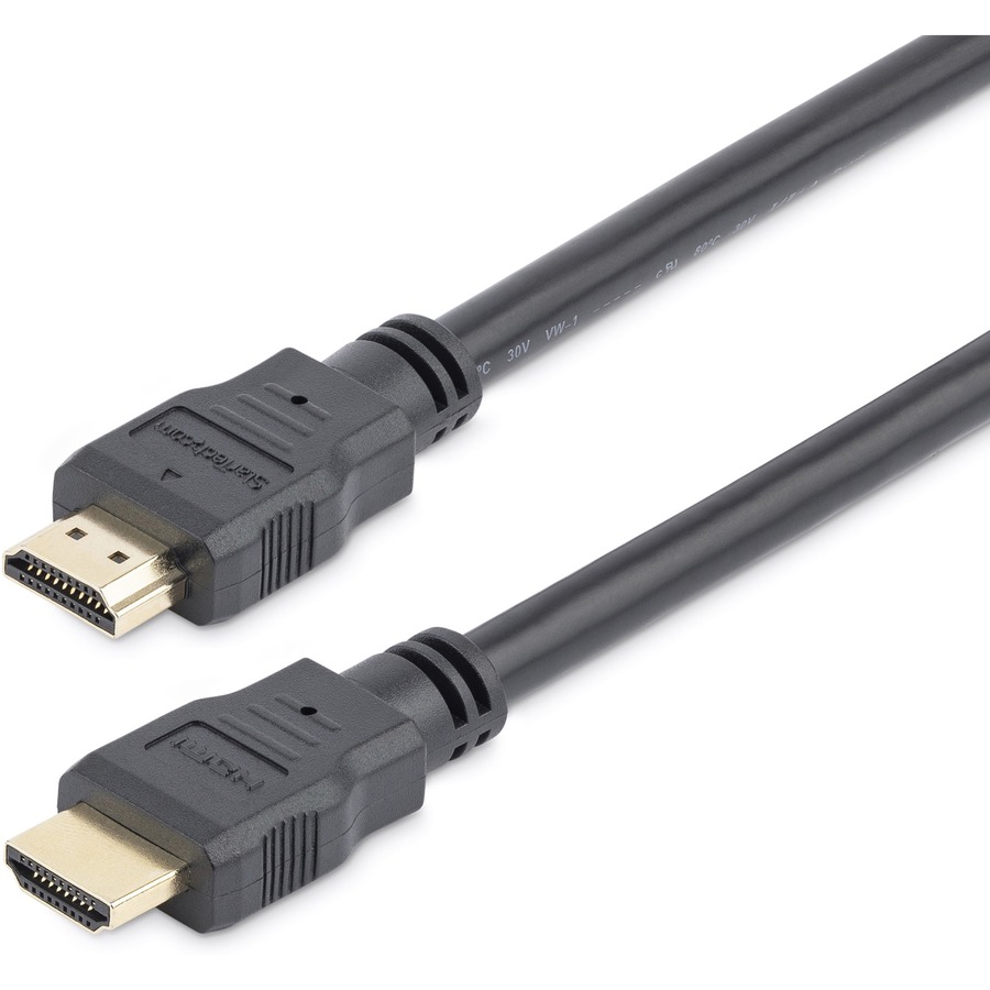 StarTech.com 1.6ft/50cm HDMI Cable, 4K High Speed HDMI with Ethernet/Ultra HD 4K 30Hz Video, HDMI 1.4 Cable/HDMI Monitor Cord, Black - High HDMI Cable Ethernet; 10.2 Gbps bandwidth;