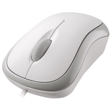 Microsoft Basic Optical Mouse - Optical - Cable - White - 1 Pack - USB, PS/2 - 800 dpi - Scroll Wheel - 3 Button(s) - Symmetrical