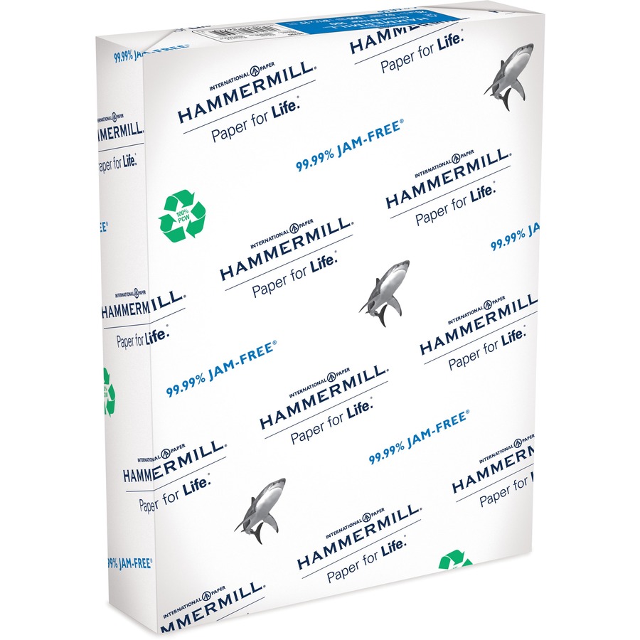 Hammermill Paper for Copy 8.5x11 Recycled Paper White Recycled