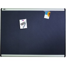 Quartet Prestige Plus Magnetic Fabric Bulletin Board, 4? x 3? - 36" (914.40 mm) Height x 48" (1219.20 mm) Width - Light Gray Fabric Surface - Self-healing, Durable, Magnetic - Silver Aluminum Frame - 1 Each