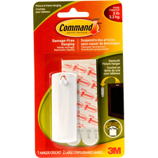 Command Sawtooth Picture Hanger, 17040C - 1 Hangers - 2.27 kg Capacity - for Pictures - 1 / Pack