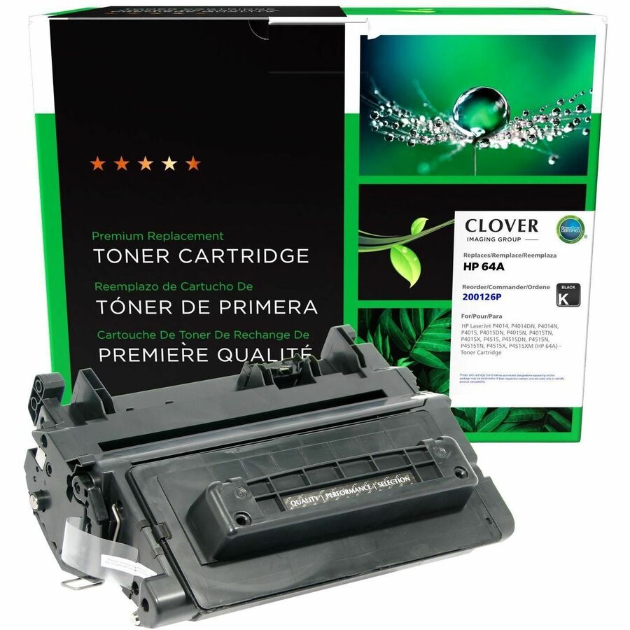 Clover Imaging Group Remanufactured Laser Toner Cartridge 64A (CC364A) - Black - 1 Each - Laser - 10000 Pages - Black - 1 Each