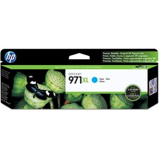 HP 971XL (CN626AM) Original High Yield Inkjet Ink Cartridge - Single Pack - Cyan - 1 Each - 6600 Pages