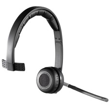 Logitech Wireless Headset Mono H820e - Mono - Wireless - DECT - 328.1 ft - 150 Hz - 7 kHz - Over-the-head - Monaural - Supra-aural - Electret Microphone - Noise Canceling