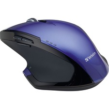 Verbatim Wireless Desktop 8-Button Deluxe Blue LED Mouse - Purple - Blue LED - Wireless - Radio Frequency - Purple - 1 Pack - USB - 1600 dpi - Scroll Wheel - 8 Button(s)