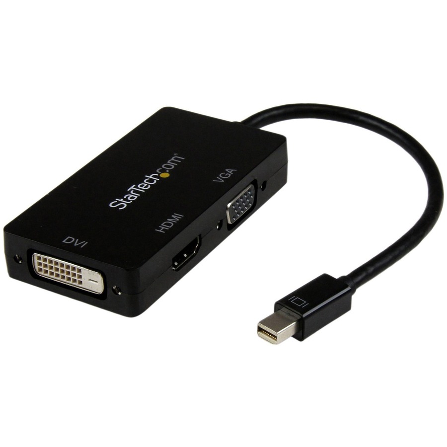 enke Tilintetgøre Ved StarTech.com Mini DisplayPort Adapter ? 3-in-1 ? 1080p ? Monitor Adapter ?  Mini DP to HDMI / VGA / DVI Adapter Hub - Connect a Mini  DisplayPort-equipped PC or Mac® to an
