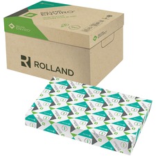 Rolland Multipurpose 100% Recycled Paper - White - 89% Opacity - Ledger/Tabloid - 11" x 17" - 20 lb Basis Weight - Smooth - 500 / Ream - EcoLogo - Chlorine-free - White