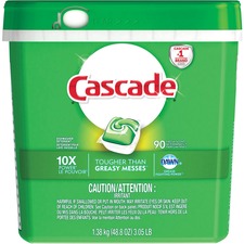 Cascade Dishwashing Detergent - 1.38 kg - Fresh Scent - 90 / Pack
