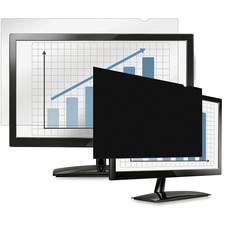 Fellowes PrivaScreen™ Blackout Privacy Filter - 23.0" Wide - For 23" Widescreen LCD Monitor - 16:9 - Fingerprint Resistant, Scratch Resistant - Polyethylene - 1 Pack - TAA Compliant