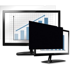 Fellowes PrivaScreen&trade; Blackout Privacy Filter - 20.0" Wide - For 20" Widescreen LCD Monitor - 16:9 - Fingerprint Resistant, Scratch Resistant - Polyethylene - 1 Pack - TAA Compliant