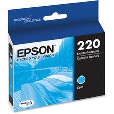 Epson DURABrite Ultra 220 Original Standard Yield Inkjet Ink Cartridge - Cyan - 1 Each - 165 Pages