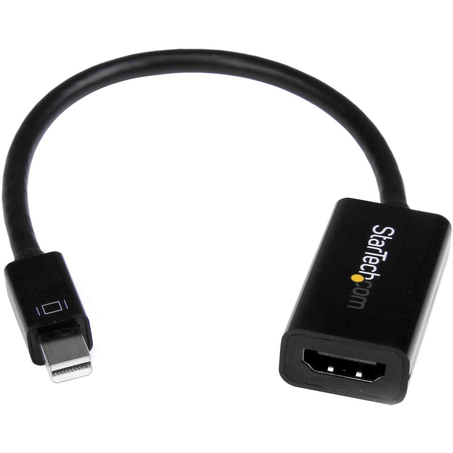eksegese Æsel blande StarTech.com Mini DisplayPort to HDMI 4K Audio / Video Converter - mDP 1.2  to HDMI Active Adapter for UltraBook / Laptop - 4K @ 30 Hz - Black -  Connect an HDMI