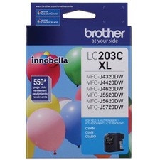 Brother Innobella LC203CS Original High Yield Inkjet Ink Cartridge - Cyan - 1 Each - 550 Pages