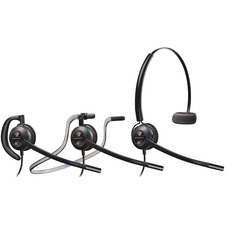 Plantronics EncorePro 540 Customer Service Headset - Mono - Wired - Over-the-ear, Over-the-head, Behind-the-neck - Monaural - Supra-aural - Noise Cancelling Microphone