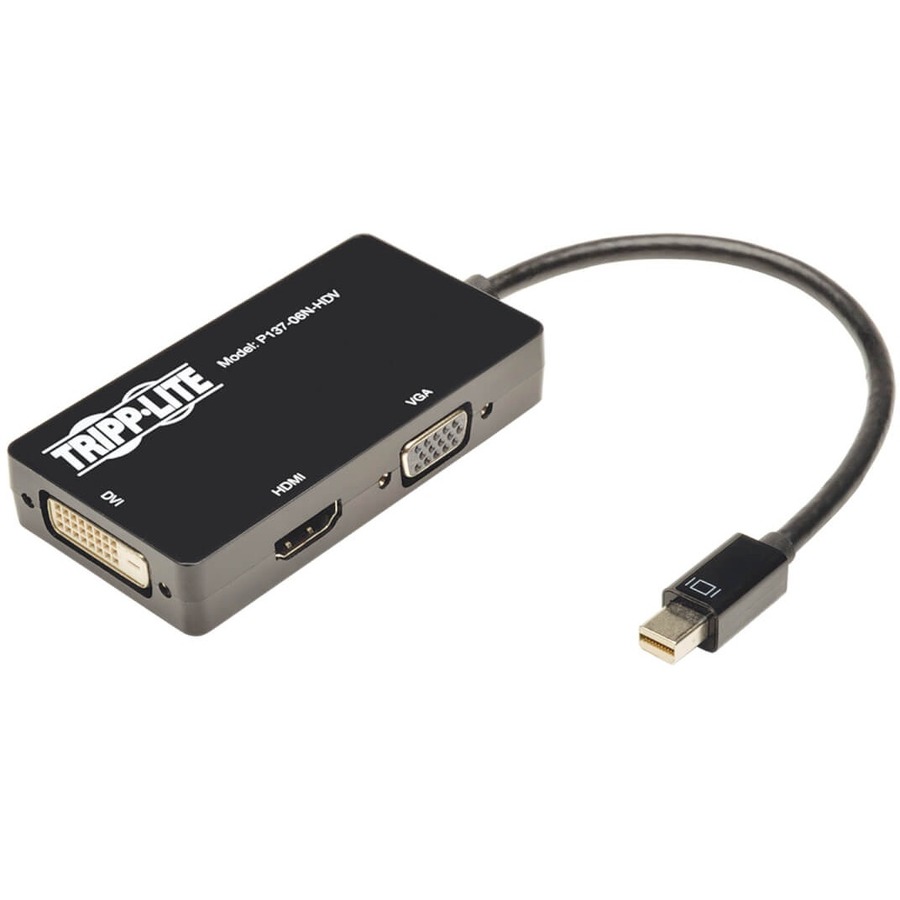 zaad ondeugd Raak verstrikt Tripp Lite 6in Mini DisplayPort to VGA / DVI / HDMI Adapter Converter mDP  6" - Zerbee