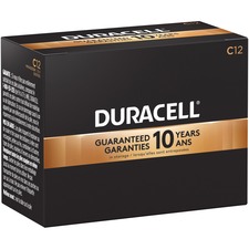 Duracell Coppertop Alkaline C Battery - For Multipurpose - C, LR14 - 1.5 V DC - 12 / Box
