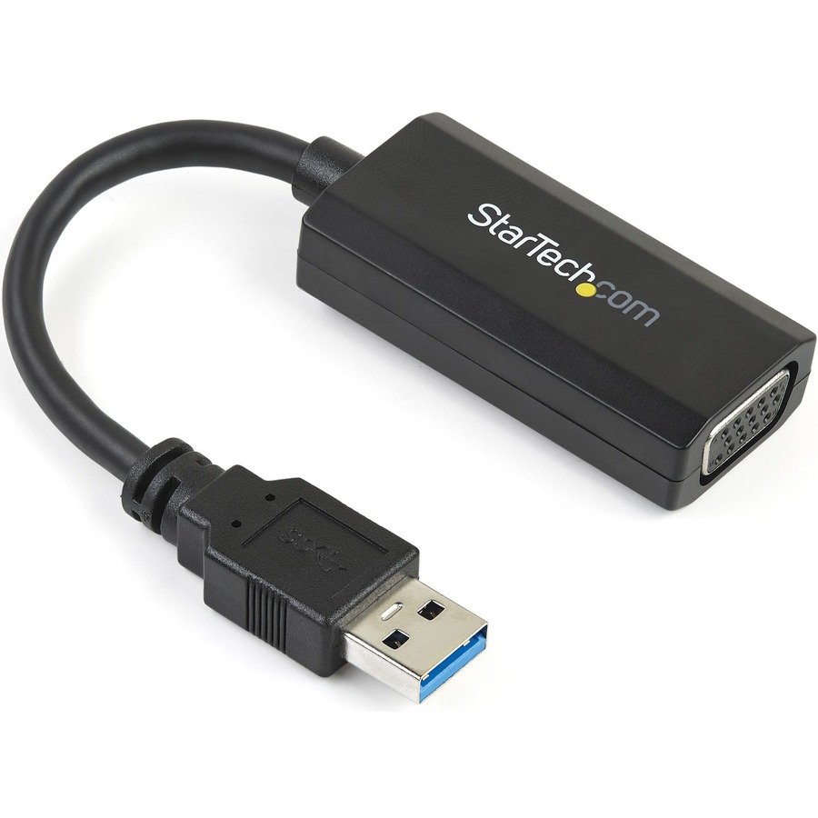 StarTech.com USB 3.0 to VGA Video with On-board Driver Installation - 1920x1200 - Add a secondary VGA display to USB 3.0 enabled PC, and install the drivers without a CD